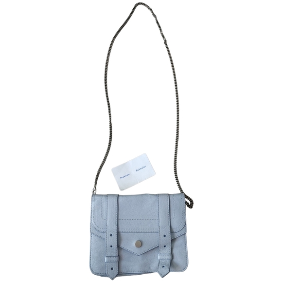 Proenza Schouler Light Purple Leather Convertible Crossbody Bag - Picture 15 of 16